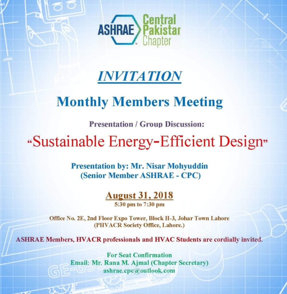 Members meeting and Technical discussion – August 2018