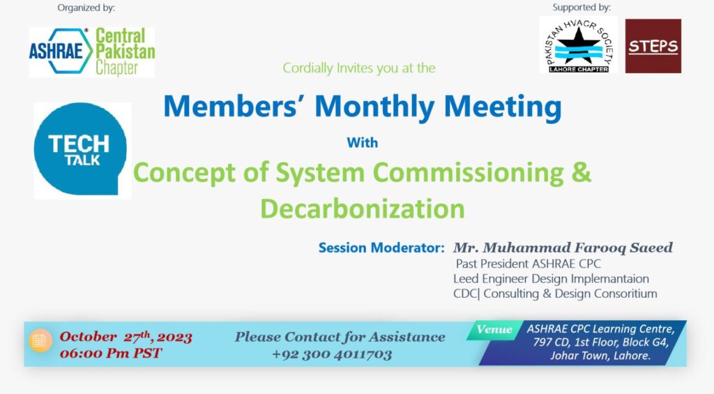 Concept of System Commissioning & Decarbonization