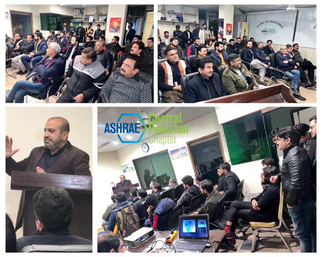 ASHRAE CPC organized Members meeting followed by ASHRAE RRL lecture by RRL Lecturer Mr. Tahir Raza Past President ASHRAE CPC at topic ” Know Yourself”.